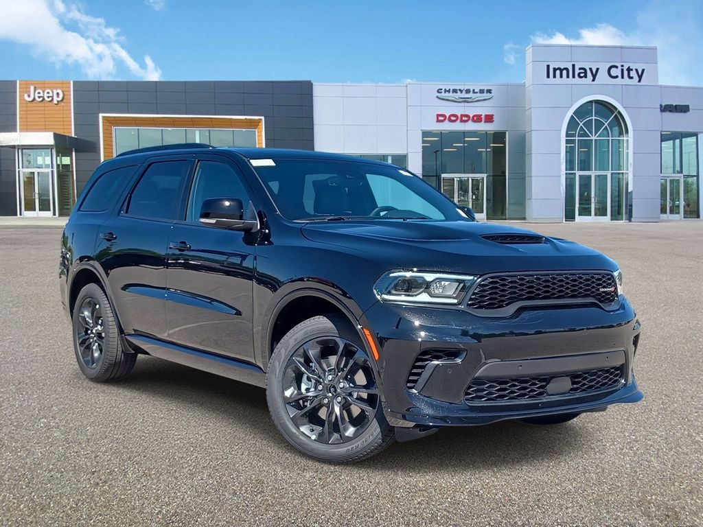 2026 Dodge Durango DURANGO GT PLUS AWD in Diamond Black Clear-Coat Exterior Paint — front three-quarter view