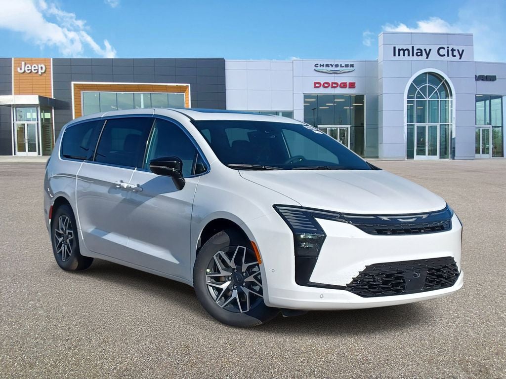 2027 Chrysler Pacifica PACIFICA LIMITED in Bright White Clear-Coat Exterior Paint — front three-quarter view