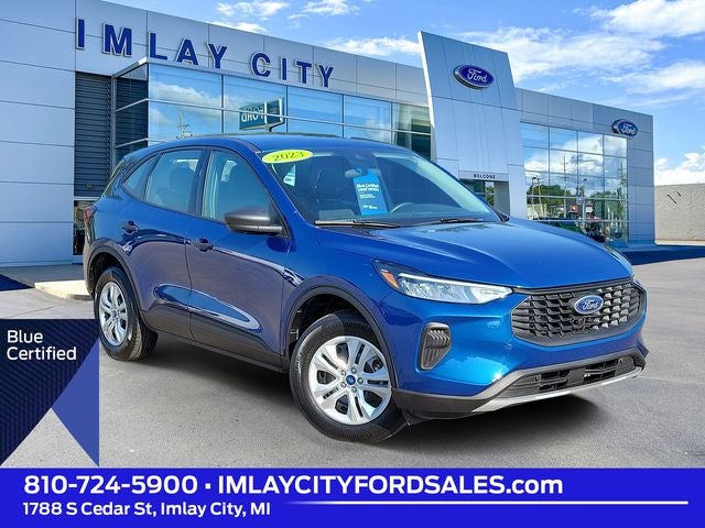 2023 Ford Escape Base in Blue Metallic — front three-quarter view
