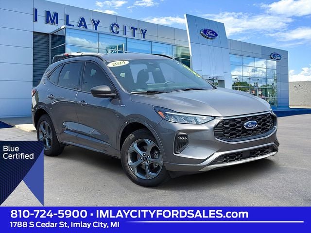 2024 Ford Escape ST-Line in Carbonized Gray Metallic — front three-quarter view