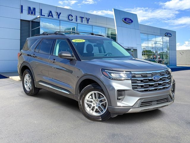2025 Ford Explorer Active in Carbonized Gray Metallic — front three-quarter view