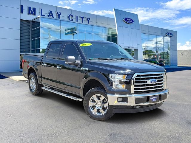 2017 Ford F-150 XLT in Shadow Black — front three-quarter view