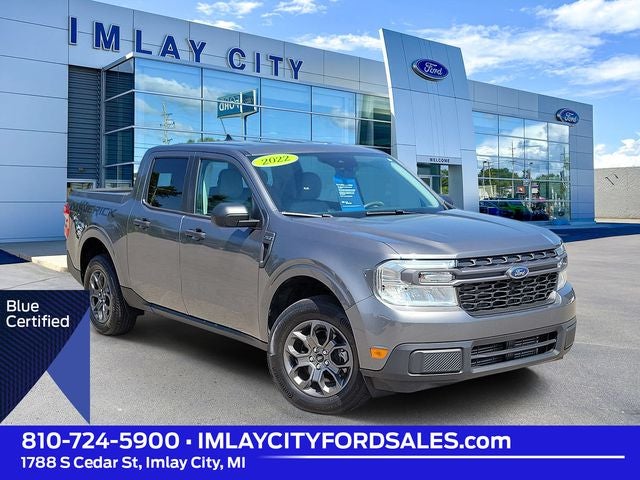 2022 Ford Maverick XLT in Gray Metallic — front three-quarter view