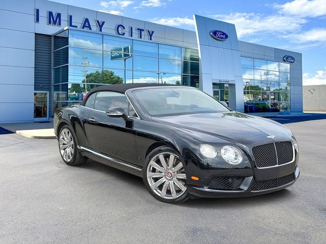 2014 Bentley Continental GTC GT V8 Convertible in Beluga — front three-quarter view